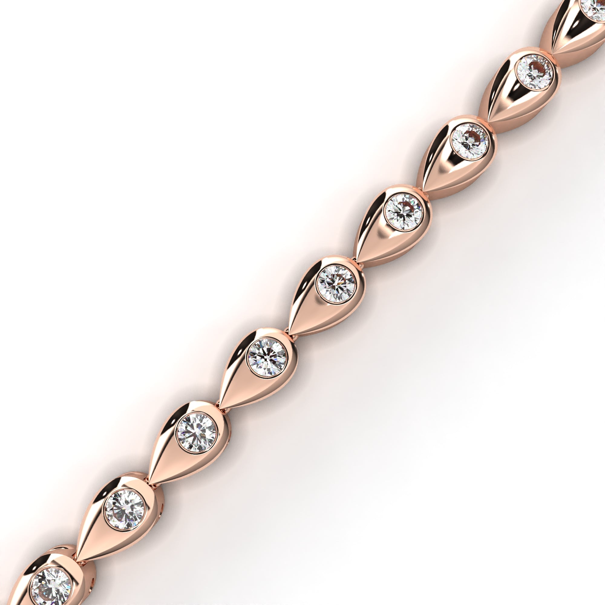 Solitairekart 1.02ct Round Cut Natural Diamond Bracelet-HI Color. VS-SI Clarity